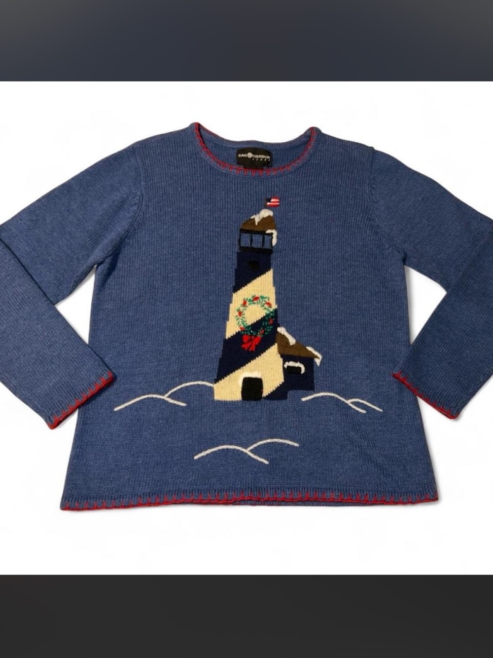 ✨ VINTAGE SAG HARBOR LIGHTHOUSE NOVELTY SWEATER ✨